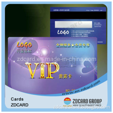 Plastic Magnetic Stripe Card